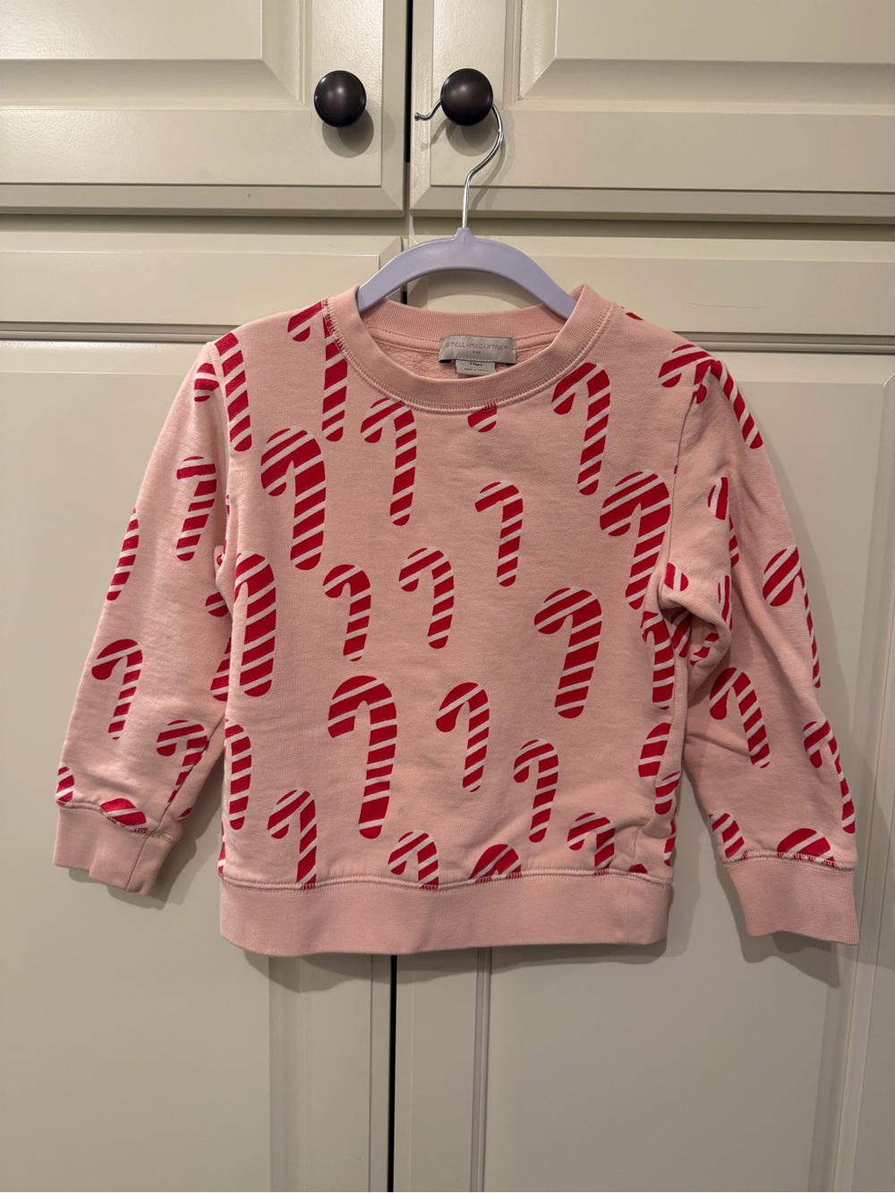 Stella McCartney Girls Candy Cane Print Sweatshirt